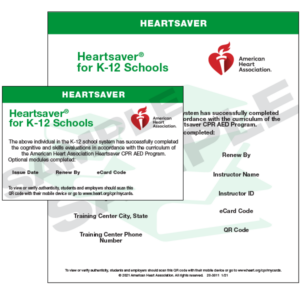 Heart Saver Certificate